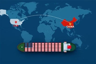 China ke Amerika Syarikat Eksport Penghantaran